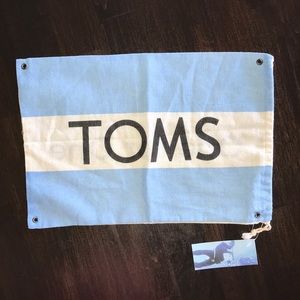 TOMS Shoe Dust Bag New with Tags 9” x 14”